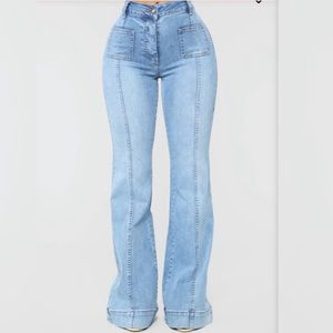 Ready For You Flare Jeans - Medium Blue Wash